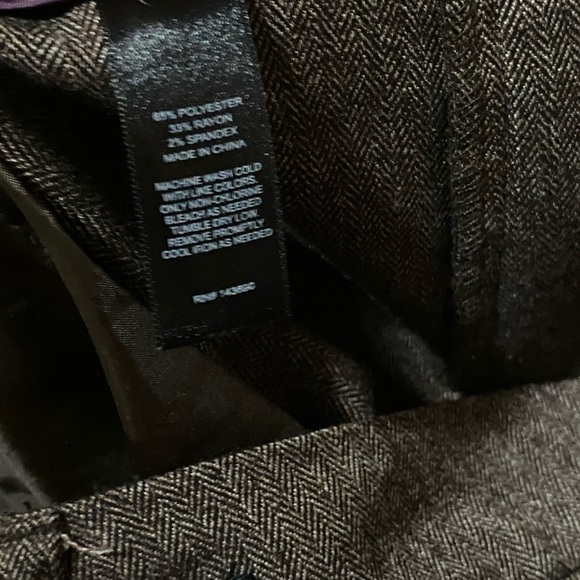 Larry Levine size 12 brown slacks - Picture 6 of 6